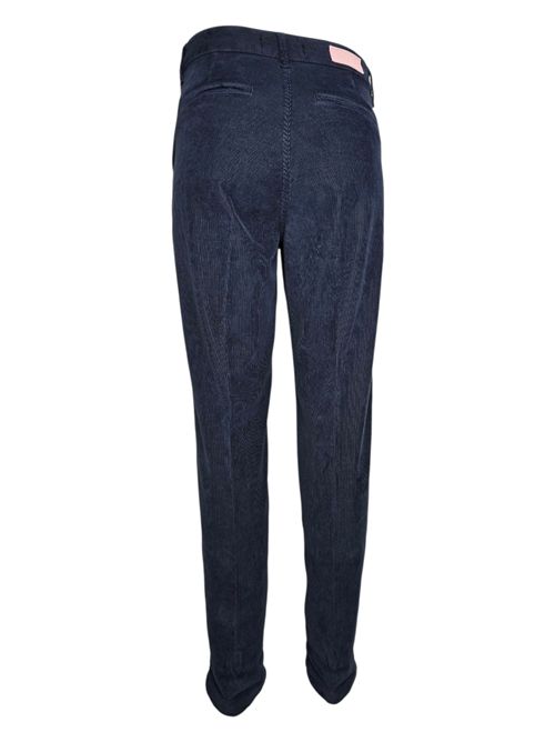 pantalone donna n velluto duemilarighe blu Atelier Cigala's | 344-TVS28040